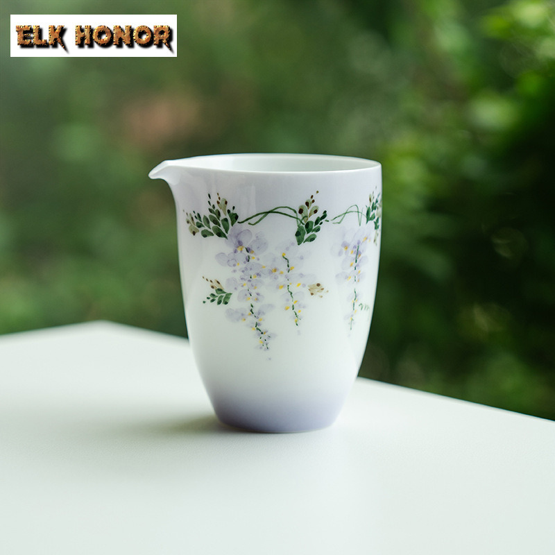 Handmade Ceramic Mug - 210Ml Teko Teh Qing Lun Bunga