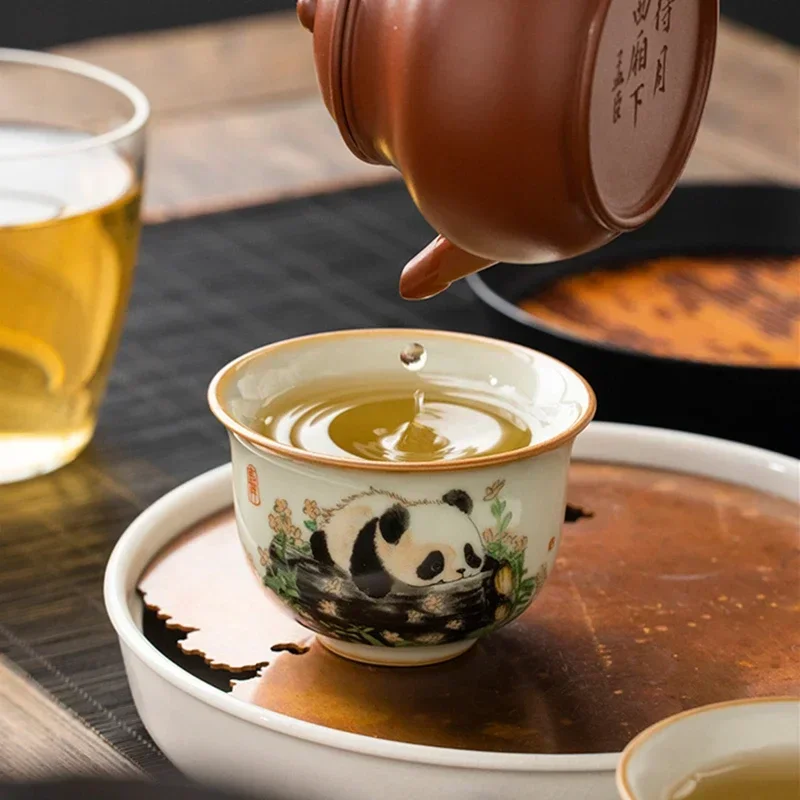 1 Buah Cangkir Teh Keramik Ru  - Handmade Ceramic Mug ulasan dan harga