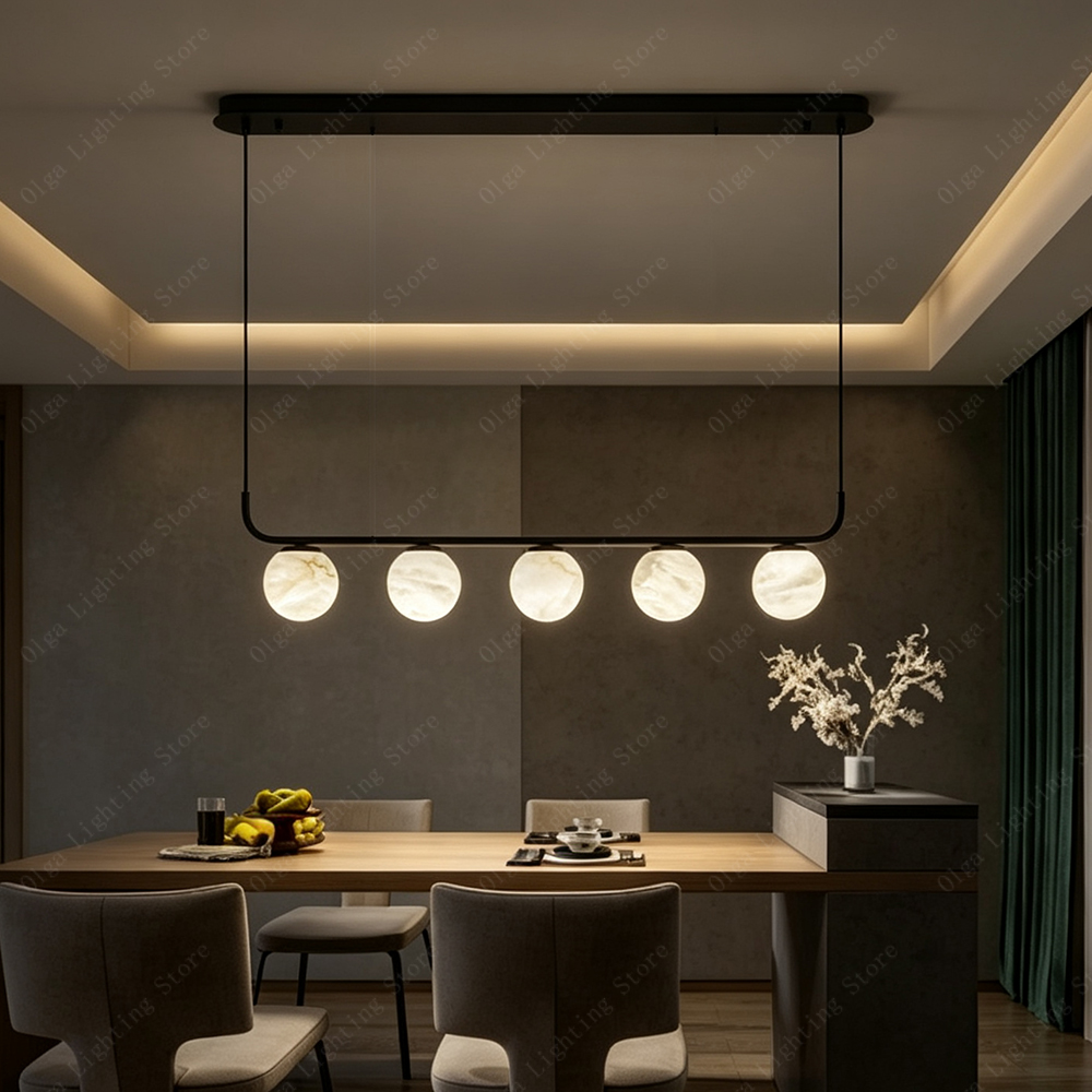 Lampu Gantung Linear Bola Marm - Luxury Lifestyle Hotel ulasan dan harga
